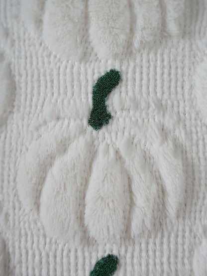 1pc/2pcs Halloween Pumpkin Pillow Case 18x18 Inch Soft Faux Fur Pumpkin Pillow Cover Autumn Decor Plush Farmhouse Style Pillowcase White