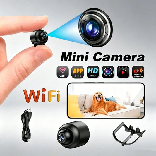 1pc/2pcs Mini Smart 1080P HD Camera, Portable Wireless WiFi 2.4GHz Home Security Camera With Video Recording, Baby Monitor, Nanny Cam With Night Vision, Motion Detection