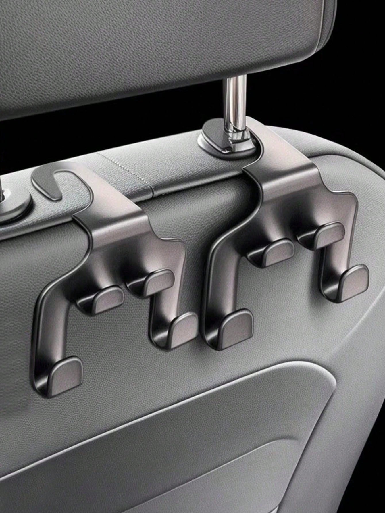 1pc/2pcs Universal Auto Seat Headrest Hook Storage Hanger Car Vehicle Back Seat Organizer Holder Car Mobile Phone Holder Car Interior Accessories
