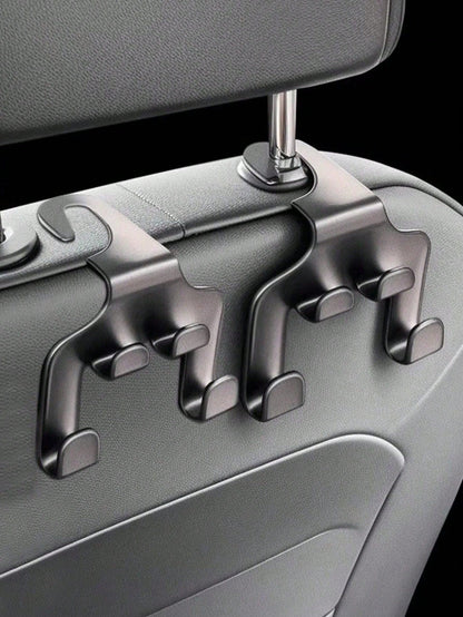 1pc/2pcs Universal Auto Seat Headrest Hook Storage Hanger Car Vehicle Back Seat Organizer Holder Car Mobile Phone Holder Car Interior Accessories