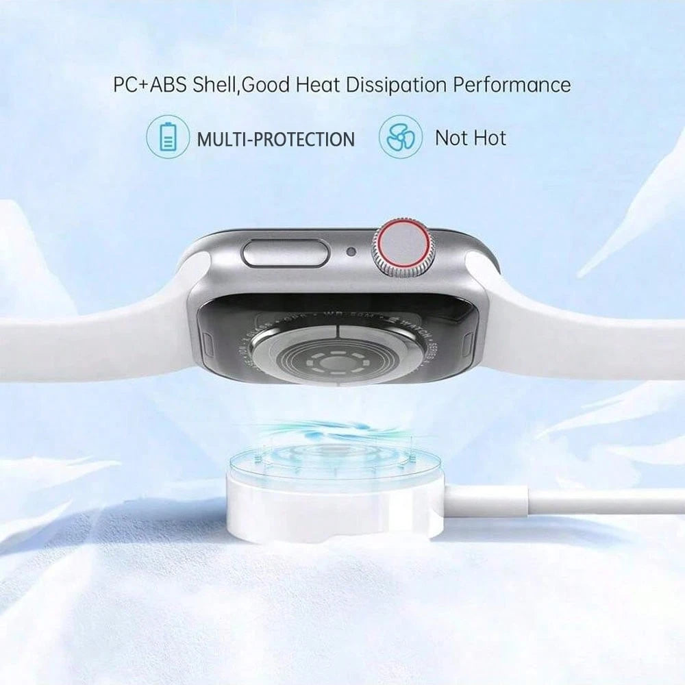 1pc 3.3ft/100cm Fast Charging USB/Type C Magnetic Wireless Charger Compatible With Apple Watch Series Ultra/9/8/7/6/SE/SE2/5/4/3/2/1 Suitable For Office, Dorm, And Home Office Dorm Home Phone Charger
