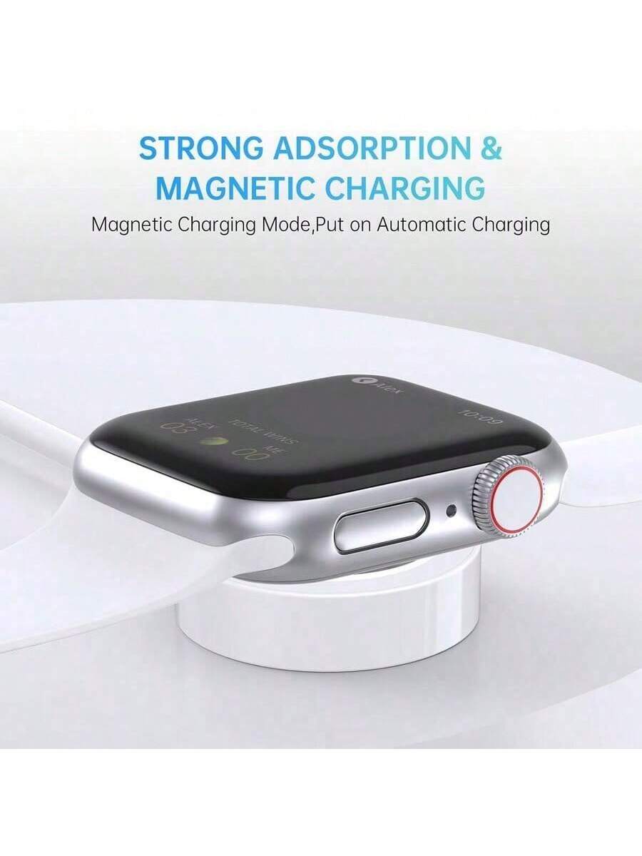 1pc 3.3ft/100cm Fast Charging USB/Type C Magnetic Wireless Charger Compatible With Apple Watch Series Ultra/9/8/7/6/SE/SE2/5/4/3/2/1 Suitable For Office, Dorm, And Home Office Dorm Home Phone Charger