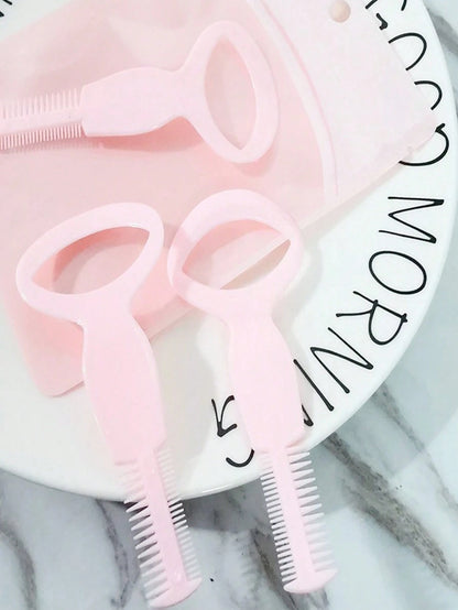 1pc 3-In-1 Magical Multifunctional Mascara Comb Tool, Reusable, Helps Create Perfect Lashes And Eyeliner