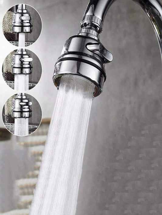 1pc 3-Mode Kitchen Faucet Aerator, Sink Water Tap Extender With 360 Degree Swivel, Anti-Splash Faucet Sprayer Head Home Bathroom Decor Fall Decor Back To School