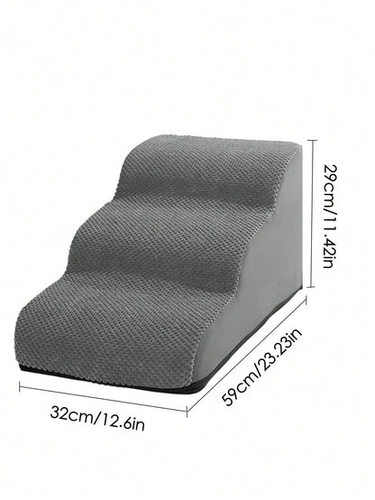 1pc 3-Tier Pet Stairs, Washable Dog Climbing Ladder For Home Use