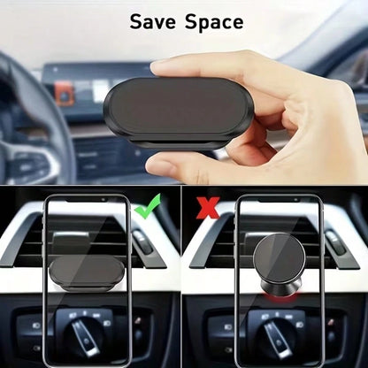 1pc 360° Rotatable Magnetic Car Phone Holder, Car Navigation Phone Mount, Foldable Phone Stand, Compatible With Any Phone, Car Accessories Holder, Automotive Supplies