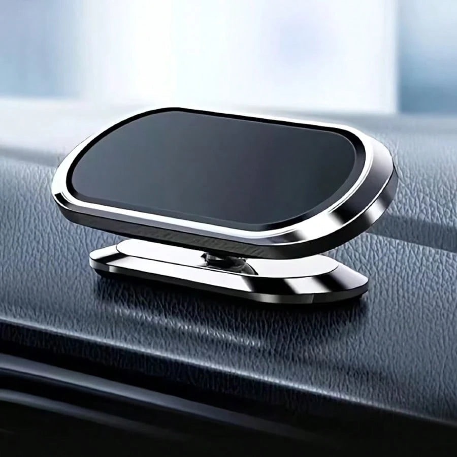 1pc 360° Rotatable Magnetic Car Phone Holder, Car Navigation Phone Mount, Foldable Phone Stand, Compatible With Any Phone, Car Accessories Holder, Automotive Supplies