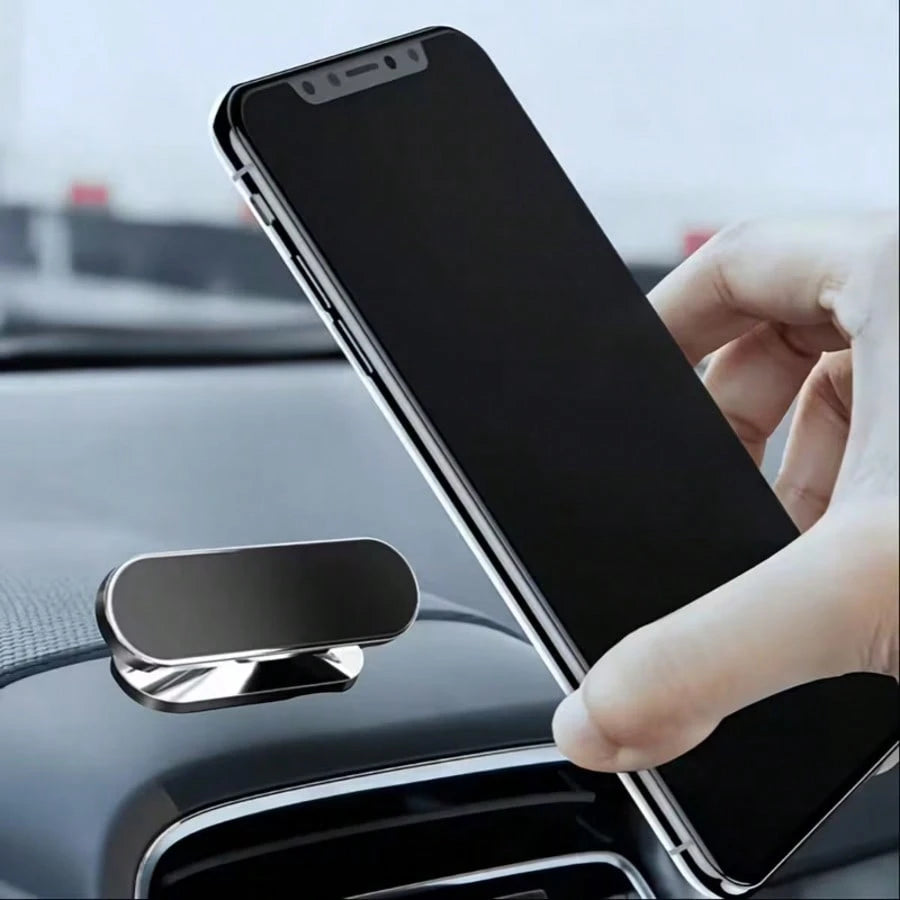 1pc 360° Rotatable Magnetic Car Phone Holder, Car Navigation Phone Mount, Foldable Phone Stand, Compatible With Any Phone, Car Accessories Holder, Automotive Supplies