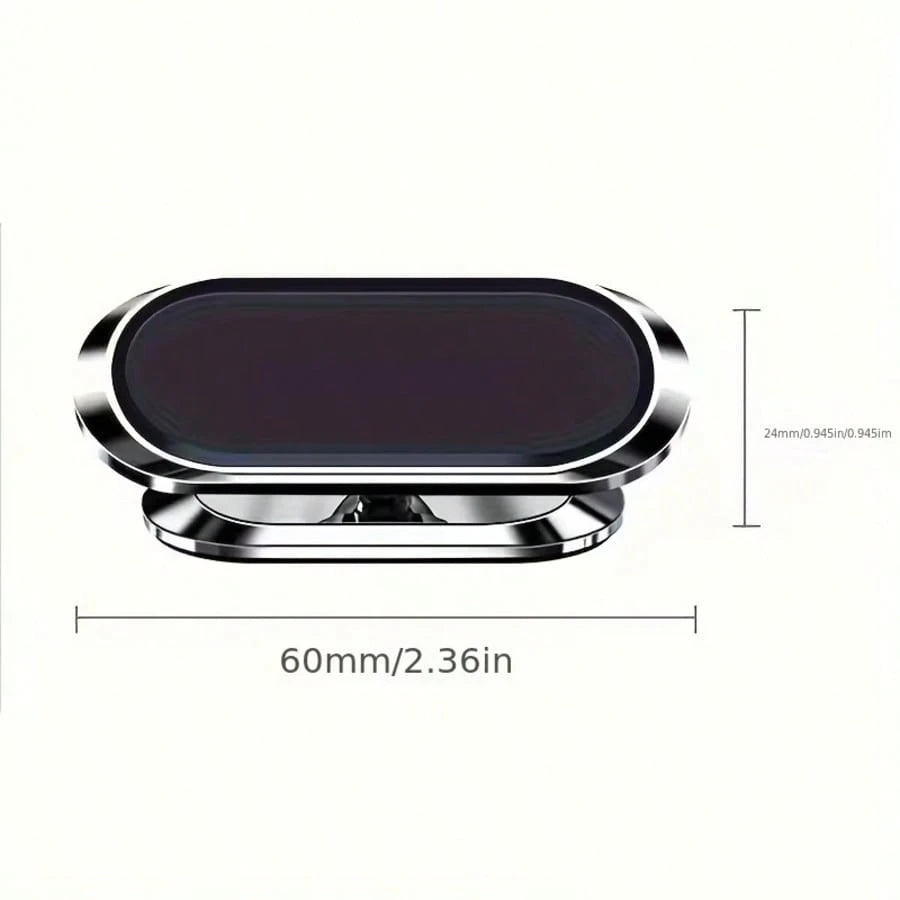 1pc 360° Rotatable Magnetic Car Phone Holder, Car Navigation Phone Mount, Foldable Phone Stand, Compatible With Any Phone, Car Accessories Holder, Automotive Supplies