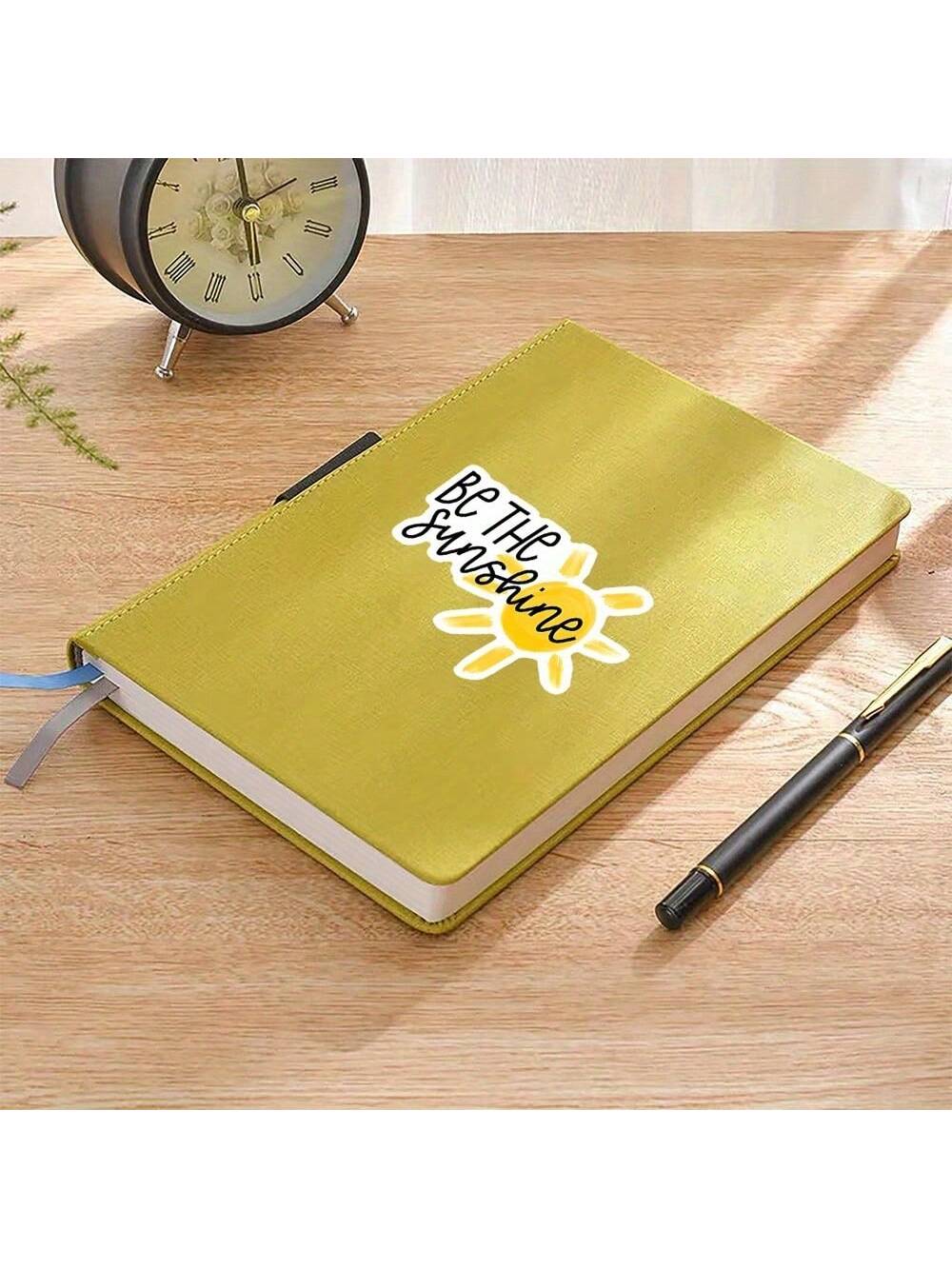 1pc 3inch Be The Sunshine' Positive Vibes Sticker- Ideal For IPads, Kindles, Water Bottles, Books, Laptops, Notebooks, Journals, Planners, Dorm Rooms, Classroom Decor, And Self-Care Packages- A Brig