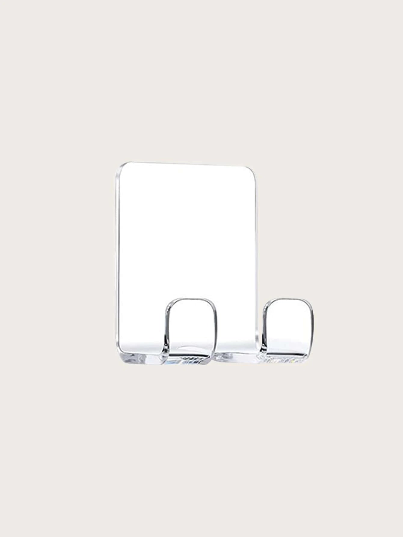 1pc/3pcs/6pcs Acrylic Transparent Razor Hooks, Bathroom Razor Holder Without Drilling, Includes Crush-Proof Packaging Box
