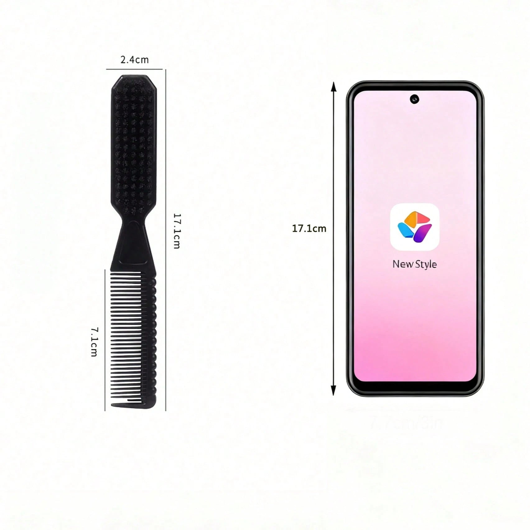 1pc/3pcs Kids Double-Sided Styling Comb 2-In-1 Hair Brush For Baby & Children Hair Styling, Home Use