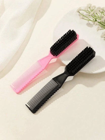 1pc/3pcs Kids Double-Sided Styling Comb 2-In-1 Hair Brush For Baby & Children Hair Styling, Home Use