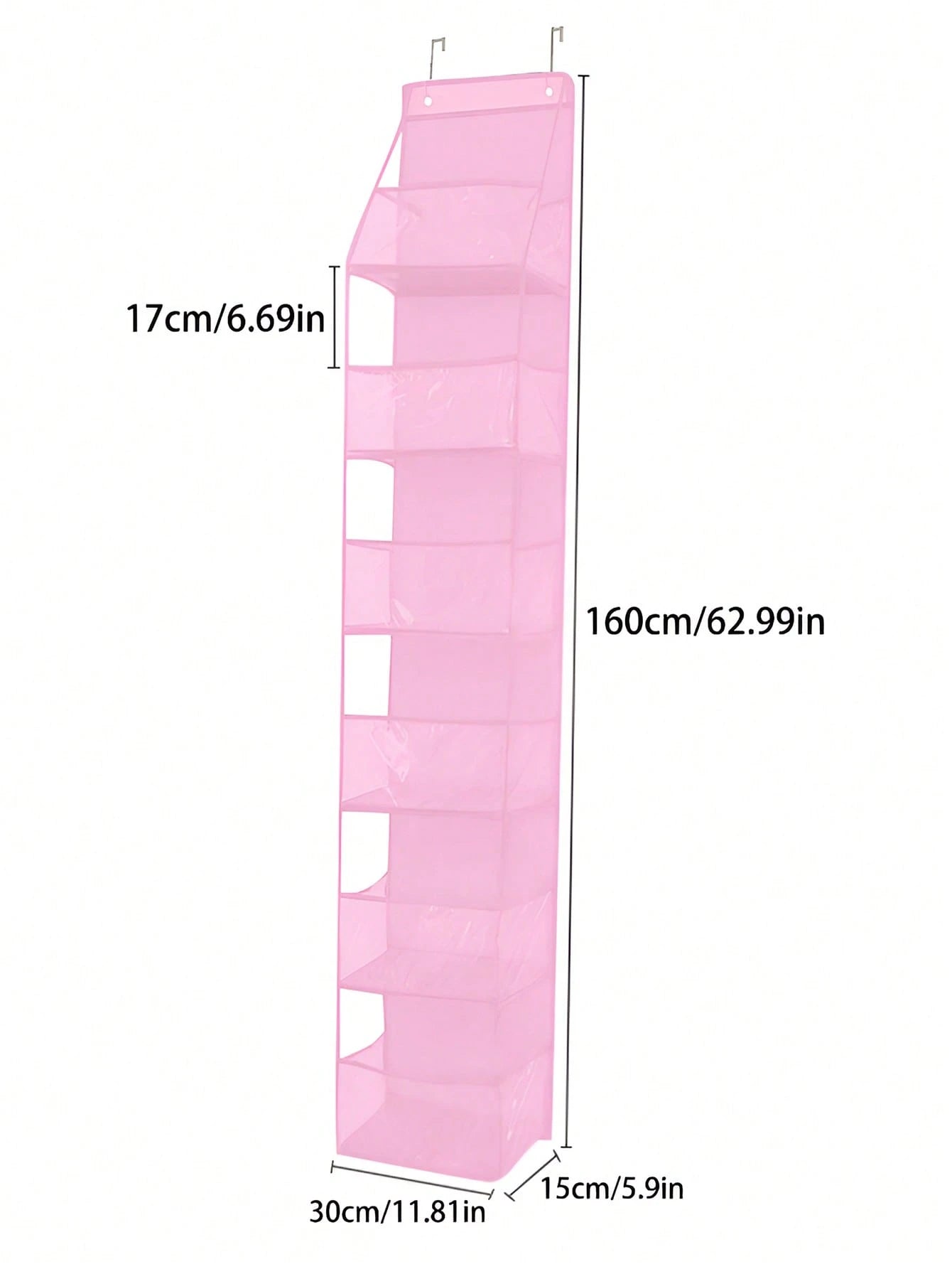 1pc 6-Layer Over The Door Hanging Storage Bag For Baby's Room, Holds Diapers, Toys, Accessories Baby Shower Family Decorations Gifts