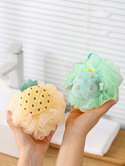 1pc Baby Bath Accessories- Exfoliating Washcloth, 2-In-1 Soft Scrub Sponge, Non-Slip Baby Bath Glove, Thick Hanging Design, Soft & Non-Shedding Bath Sponge, 2-In-1 Double-Sided Baby Bath Towel