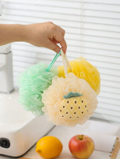 1pc Baby Bath Accessories- Exfoliating Washcloth, 2-In-1 Soft Scrub Sponge, Non-Slip Baby Bath Glove, Thick Hanging Design, Soft & Non-Shedding Bath Sponge, 2-In-1 Double-Sided Baby Bath Towel