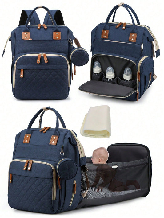 1pc Baby Diaper Bag Backpack, Multifunction Portable Waterproof Large Capacity Travel Baby Bags, Baby Stuff Organizer, Baby Registry Search, Baby Diaper Bags For Boys & Girls, Baby Shower Gifts, Newbo