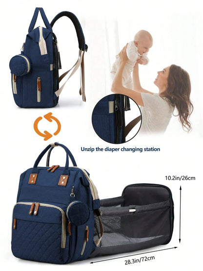 1pc Baby Diaper Bag Backpack, Multifunction Portable Waterproof Large Capacity Travel Baby Bags, Baby Stuff Organizer, Baby Registry Search, Baby Diaper Bags For Boys & Girls, Baby Shower Gifts, Newbo