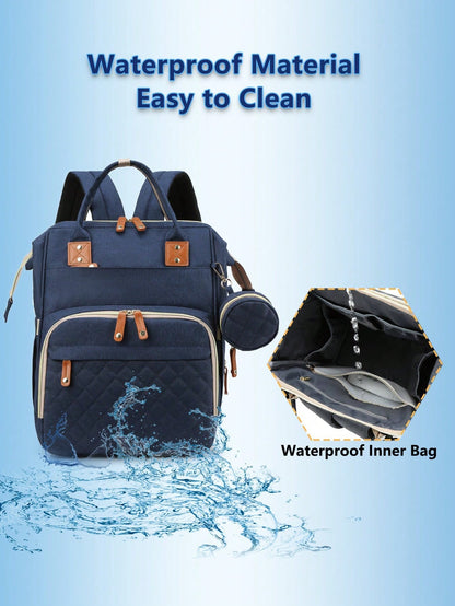1pc Baby Diaper Bag Backpack, Multifunction Portable Waterproof Large Capacity Travel Baby Bags, Baby Stuff Organizer, Baby Registry Search, Baby Diaper Bags For Boys & Girls, Baby Shower Gifts, Newbo