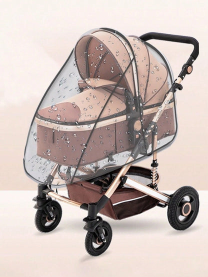 1pc Baby Stroller Rain Cover, Child Windshield Protector, Infant Umbrella Stroller Rain Poncho