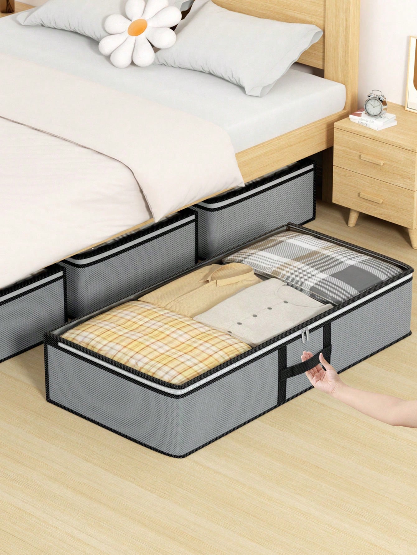 1PC Bed Bottom Storage Bag, Cabinet Top Storage Bag, Solving Storage Problems, Flat Storage Bag, Drawer Storage Bag, Quilt Storage Bag, Clothing Storage Bag, Miscellaneous Storage Bag, Thickened Mater