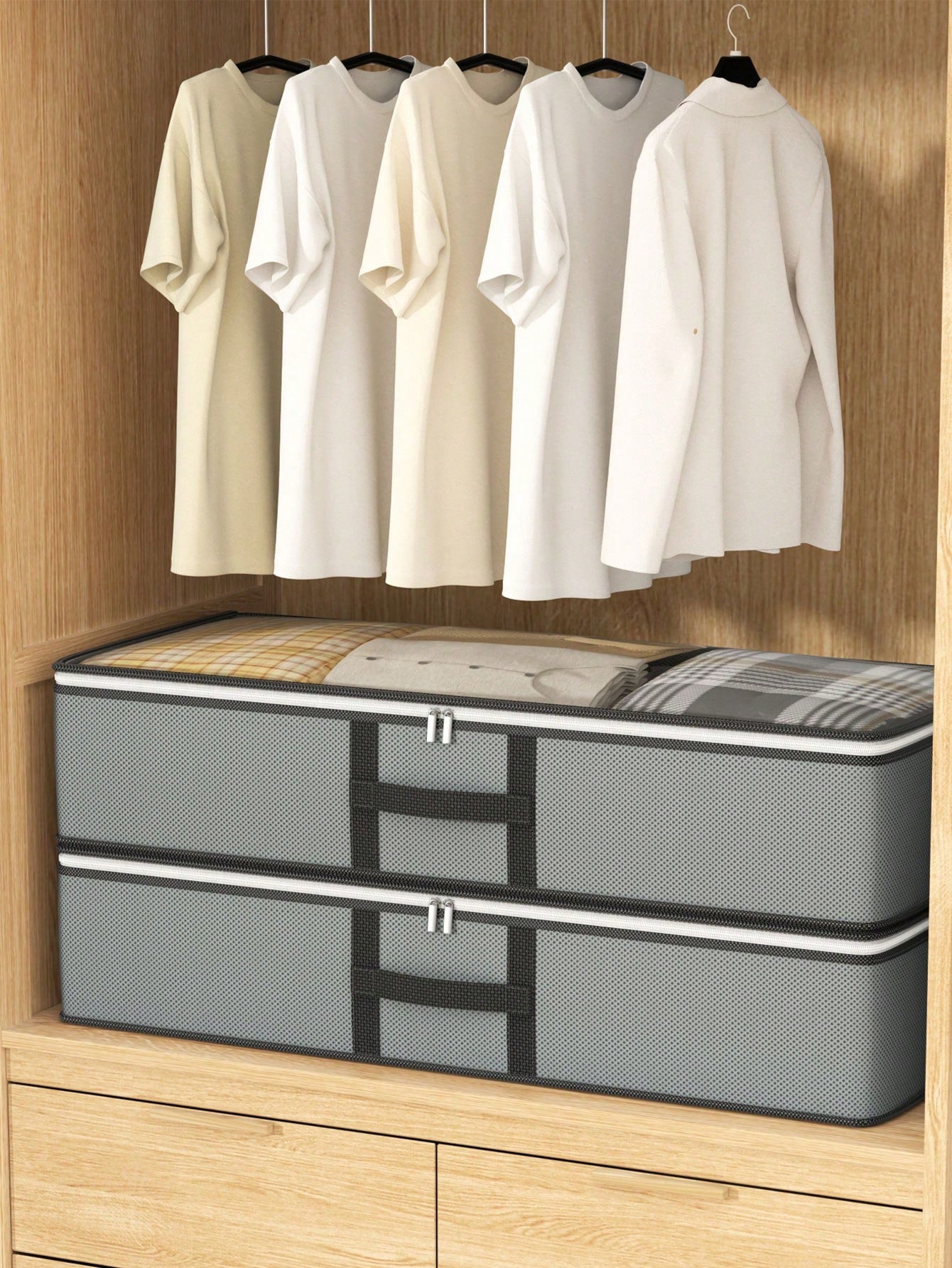 1PC Bed Bottom Storage Bag, Cabinet Top Storage Bag, Solving Storage Problems, Flat Storage Bag, Drawer Storage Bag, Quilt Storage Bag, Clothing Storage Bag, Miscellaneous Storage Bag, Thickened Mater