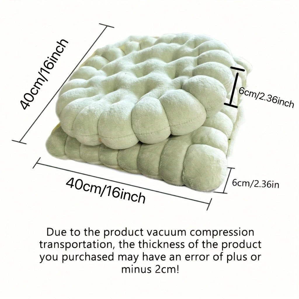 1pc Biscuit-Shaped Meditation Cushion, Chair Cushion In The Shape Of A Circular Biscuit, Square Floor Pillow For Chairs, Suitable For Living Rooms, Balconies, Offices, Sofas, And Yoga Practices.