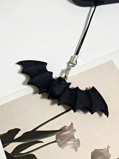 1pc Black Bat Mobile Phone Rope, Halloween Gift!