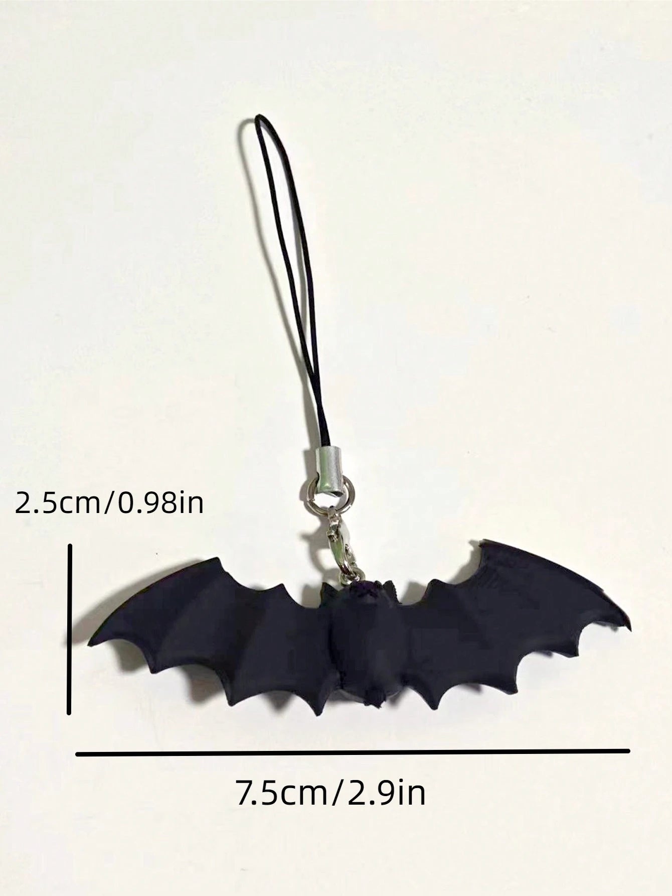 1pc Black Bat Mobile Phone Rope, Halloween Gift!