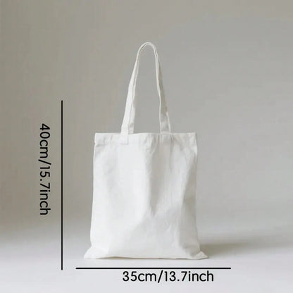 1pc Book-Themed Women's Large Tote Bag With Book Spine Design- Durable Canvas Reusable Grocery & Travel Bag, Sturdy Handle Shoulder Bag For Book Lovers Gift (Ideal For Shopping, Library, Daily Use)