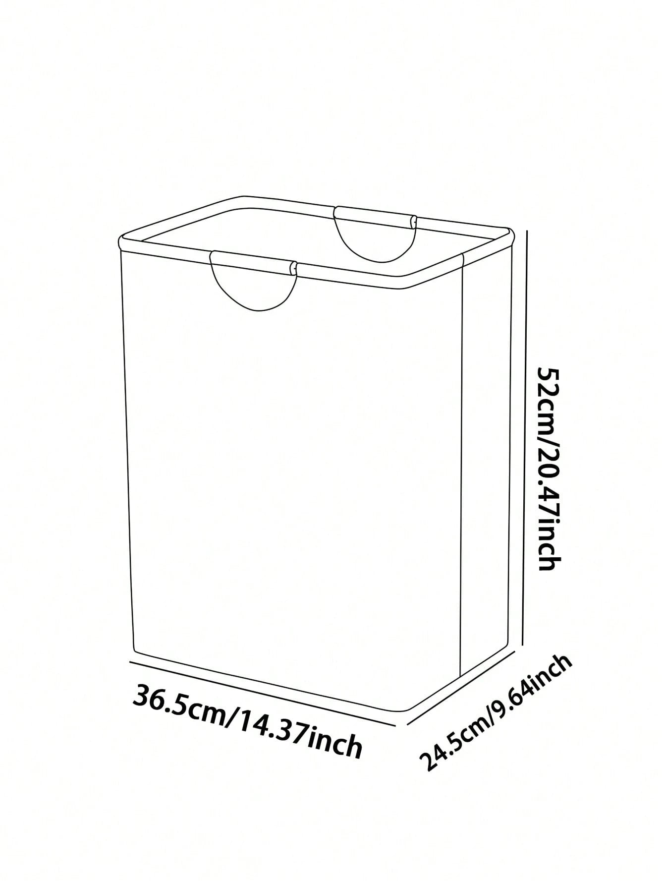 1pc Bow Print Laundry Basket, 52*36.5*24.5cm Large Capacity Fabric Dirty Clothes Storage Bin, Bedroom Decor Laundry Hamper, Bathroom Socks & Toy Organizer