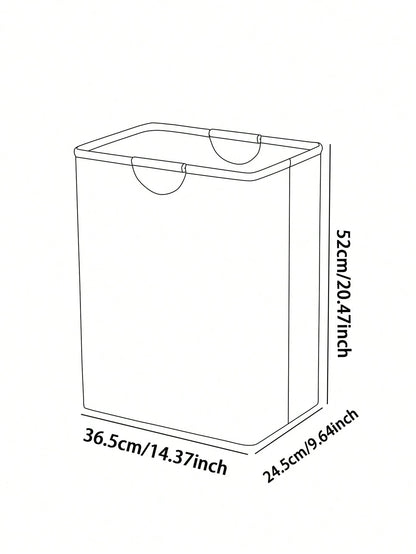 1pc Bow Print Laundry Basket, 52*36.5*24.5cm Large Capacity Fabric Dirty Clothes Storage Bin, Bedroom Decor Laundry Hamper, Bathroom Socks & Toy Organizer