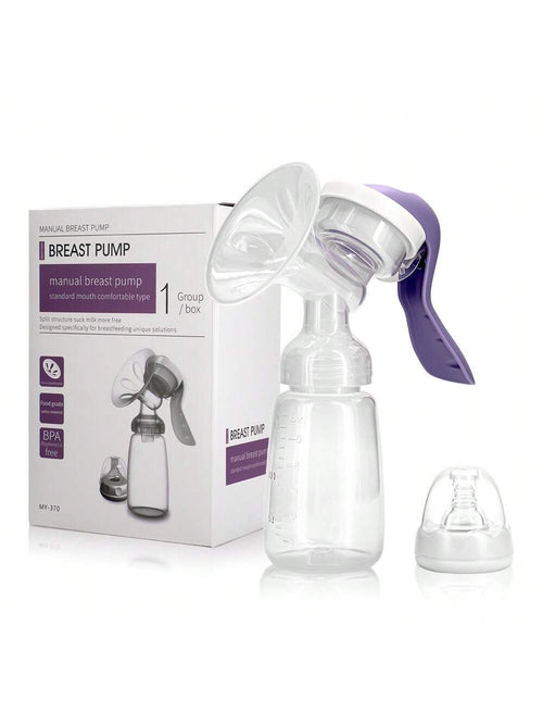 1pc Breast Pump Manual Postpartum Breast Pump Painless And High Suction Milking Machine For Pregnant And Postpartum Girl Portable Halloween Christmas Gift