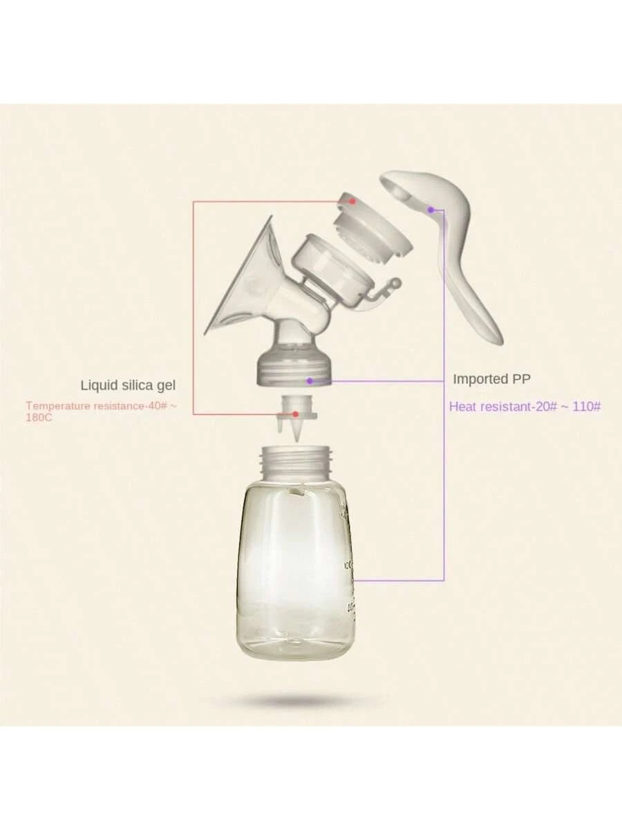 1pc Breast Pump Manual Postpartum Breast Pump Painless And High Suction Milking Machine For Pregnant And Postpartum Girl Portable Halloween Christmas Gift
