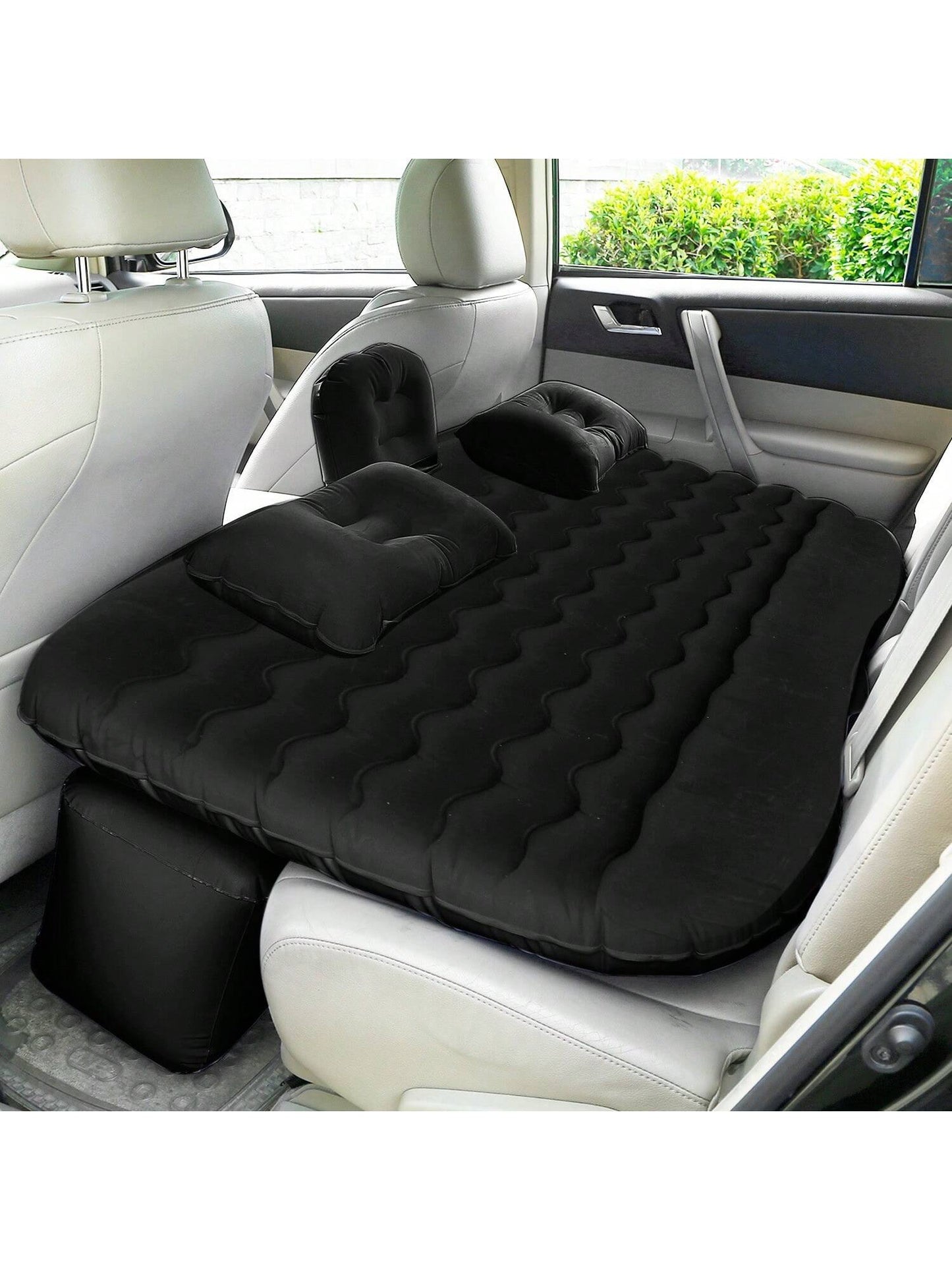1Pc Car Air Mattress Bed Inflation Car Mattress Bed Portable Travel Camping Sleep Mat Car Inflation Bed Car Accessories For Summer Trip Beach Vacation