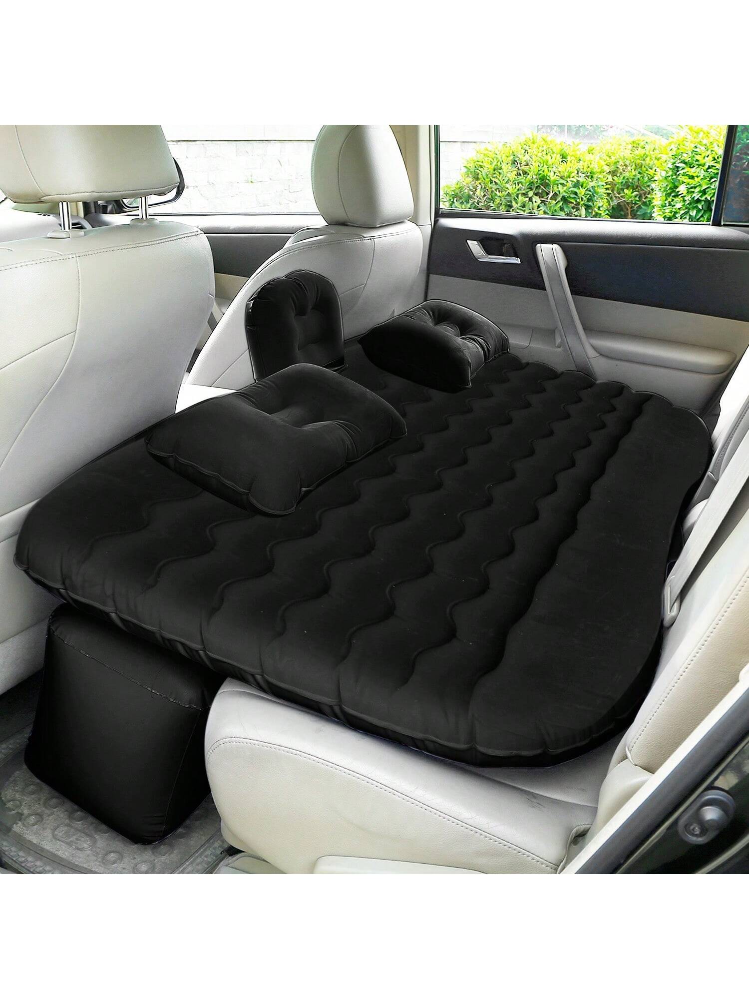 1Pc Car Air Mattress Bed Inflation Car Mattress Bed Portable Travel Camping Sleep Mat Car Inflation Bed Car Accessories For Summer Trip Beach Vacation