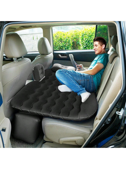 1Pc Car Air Mattress Bed Inflation Car Mattress Bed Portable Travel Camping Sleep Mat Car Inflation Bed Car Accessories For Summer Trip Beach Vacation