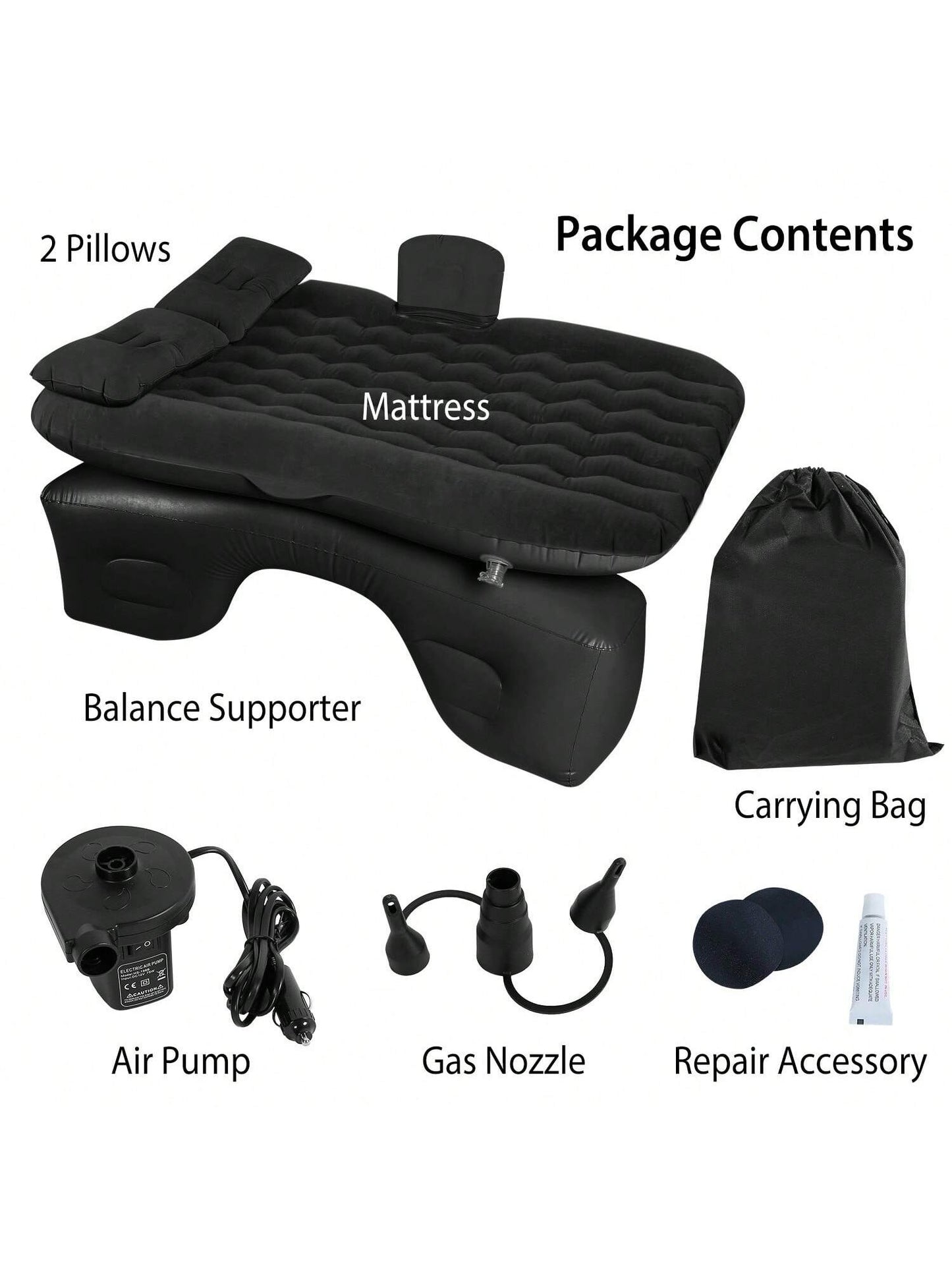1Pc Car Air Mattress Bed Inflation Car Mattress Bed Portable Travel Camping Sleep Mat Car Inflation Bed Car Accessories For Summer Trip Beach Vacation