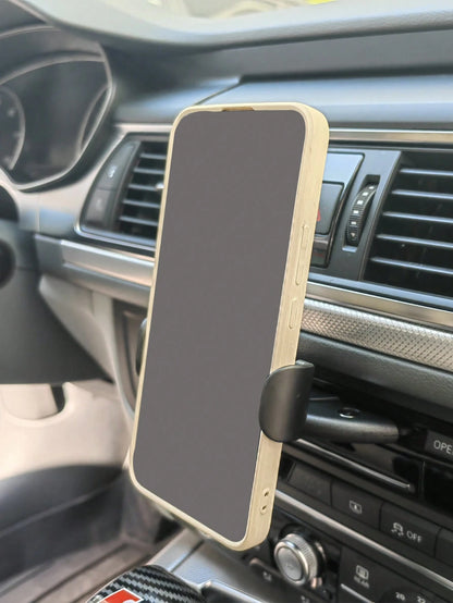 1pc Car CD Slot & Air Vent Mount Phone Holder Stand For Navigation
