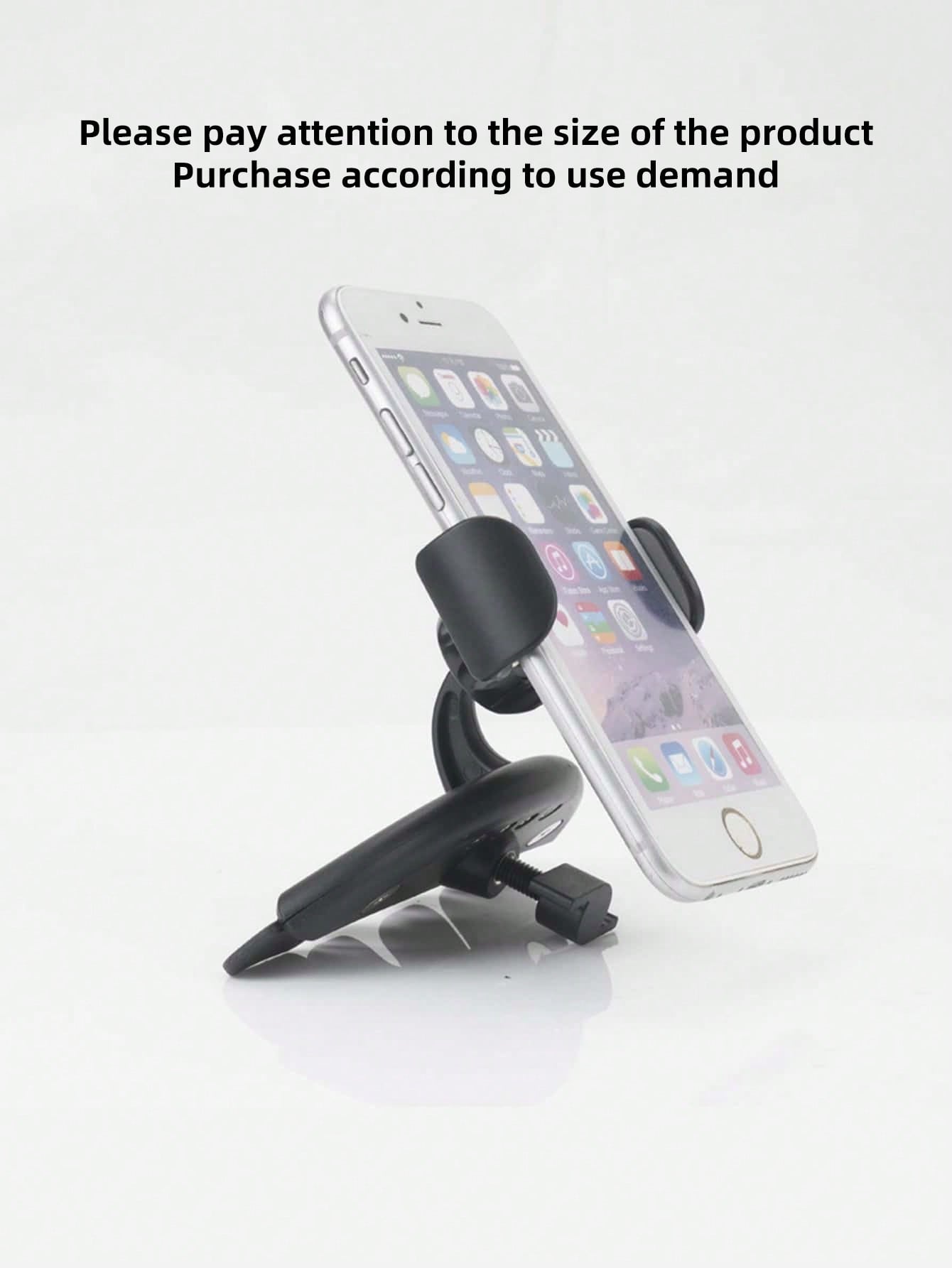 1pc Car CD Slot & Air Vent Mount Phone Holder Stand For Navigation