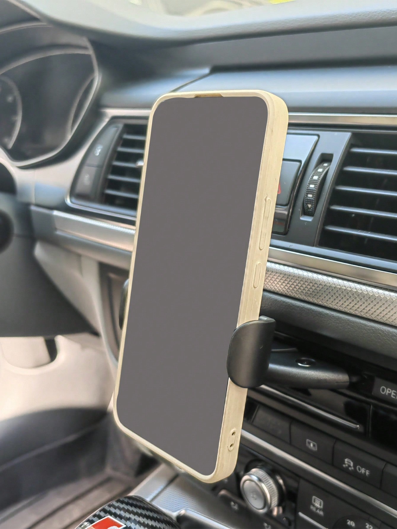 1pc Car CD Slot & Air Vent Mount Phone Holder Stand For Navigation