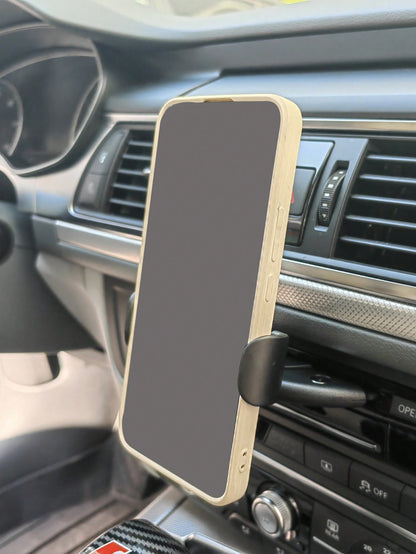 1pc Car CD Slot & Air Vent Mount Phone Holder Stand For Navigation