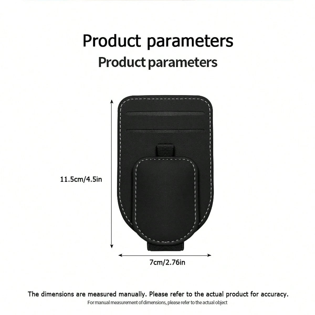 1pc Car Sun Visor Glasses Clip, Multi-Function Card Holder, Car Interior Accessories, Car Glasses Case
