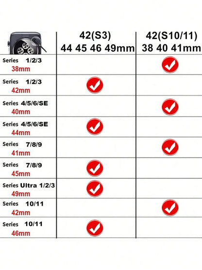 1pc Casual Black Hollow Watch Strap Compatible With Apple Watch 38mm 40mm 41mm 42mm 44mm 45mm 46mm 49mm, Sport Watch Band, Fashion Smart Watchbands