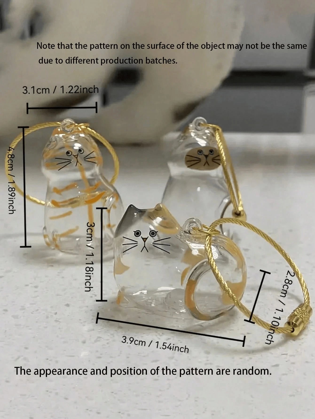 1pc Cat Hair Collector Keychain, Suitable For Commemorating Cat/Dog Hair, Pet Hair Memorial, Keychain, Backpack, Schoolbag, Phone Chain