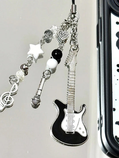 1pc Charming Handmade Phone Pendant, Cute Vintage Card Style Pendant, Simple ABS Resin Girl's Accessory, Adorable & Fashionable, Perfect Gift For Teens And Anime Fans, Suitable For Phone Cases, Bags