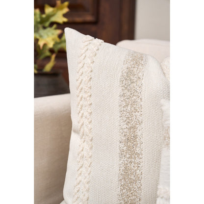 1pc Chenille Striped Decorative Pillow Cover, No Pillow Insert Included, Super Soft Modern Decor Cushion Cover For Sofa, Suitable For All Seasons, Also Can Be Used As A Gift.