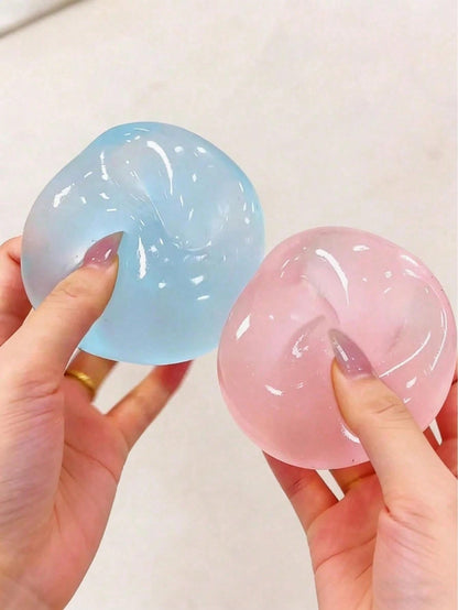 1pc Coconut Oil Slow Rebound Stress Ball, Anxiety Relief, Suitable For Classroom Rewards, Party Favors, Round Malt Squeeze Stress Relief, Best Office Desk Stress Relief Tool, Suitable For Holiday Gift