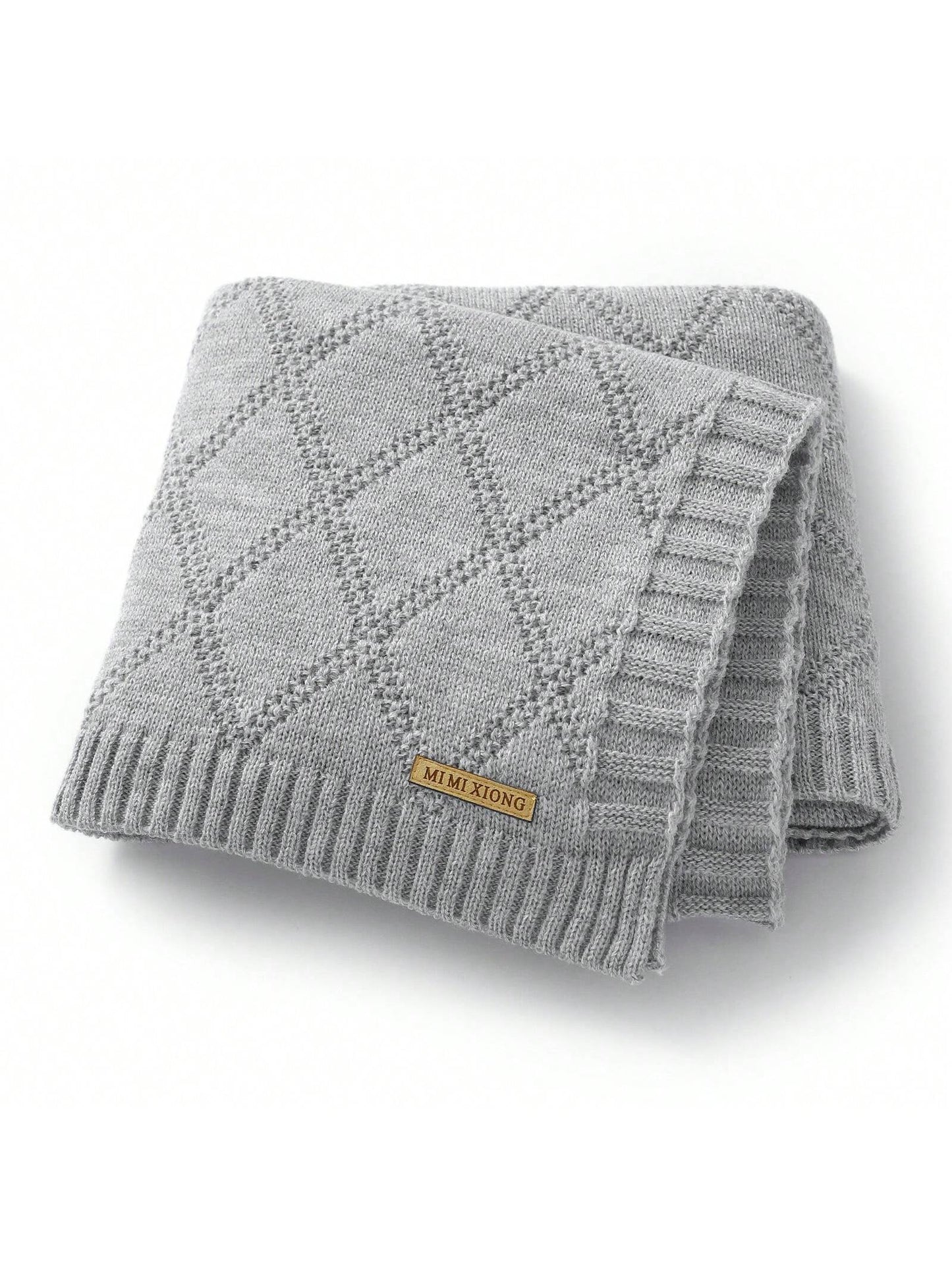 1pc Comfortable And Simple Knitted Baby Blanket, All Seasons Love Valentine