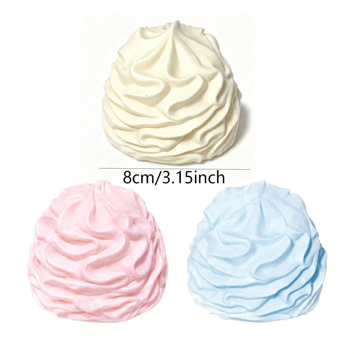 1pc Cream Squeeze Toy, Creamy Texture Cute Dessert Style, Multiple Colors To Choose From, Stress Relief Toy Relieves Hand Pressure, Easter Gift, Squeeze Toy, Stress Relief Toy, Anxiety And Relaxation